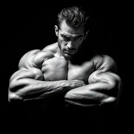 bodybuilding black and white