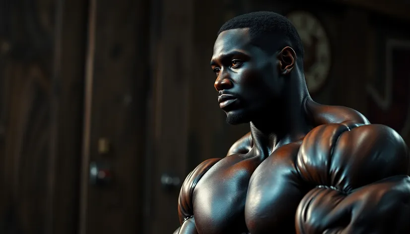 black bodybuilder