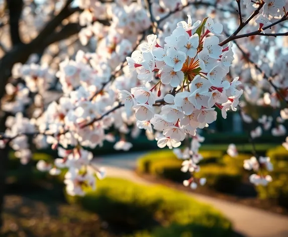 white cherry blossom tree