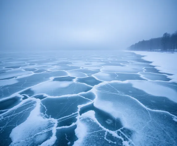 lake michigan frozen