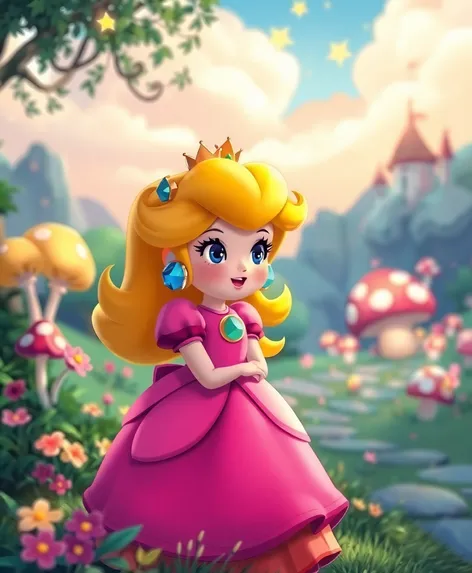 princess peach animated