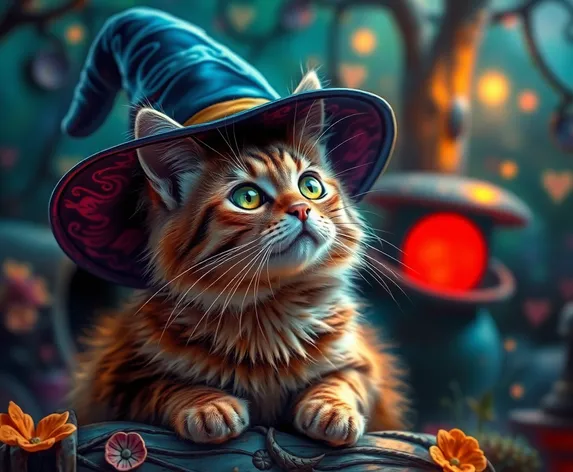 cat wizard hat