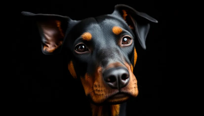 doberman pinscher cropped ears