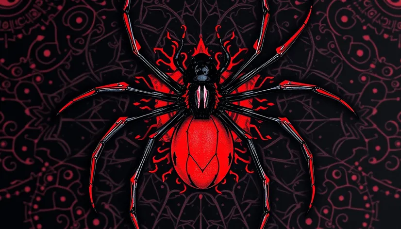 black widow spider tattoo