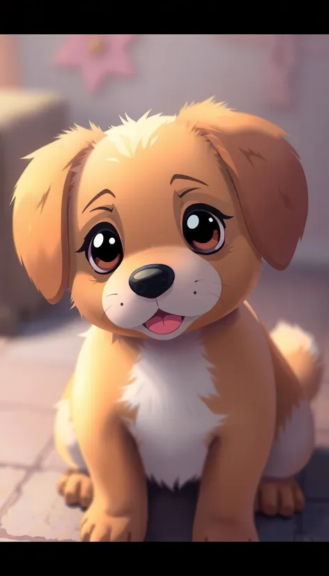 anime cute dog