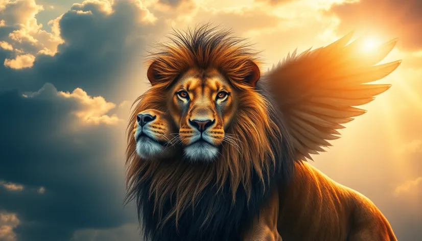 lion with wings