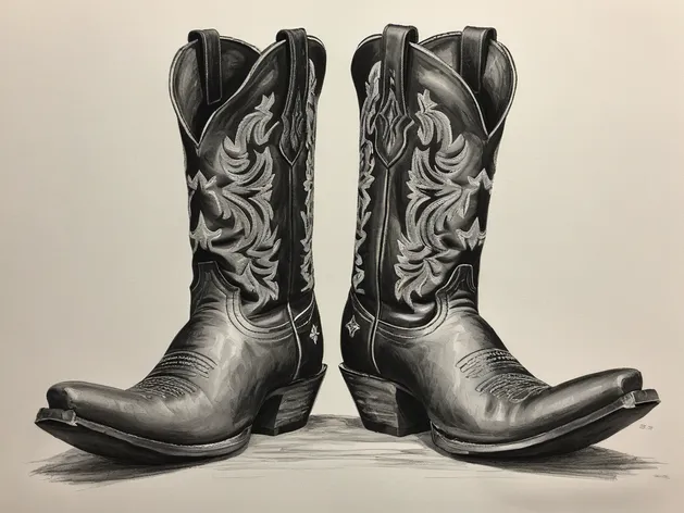 cowboy boot drawing