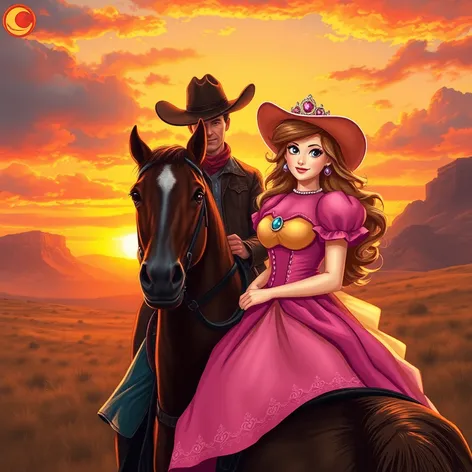 cowboy princess peach