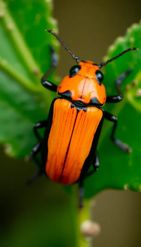 black and orange beetle