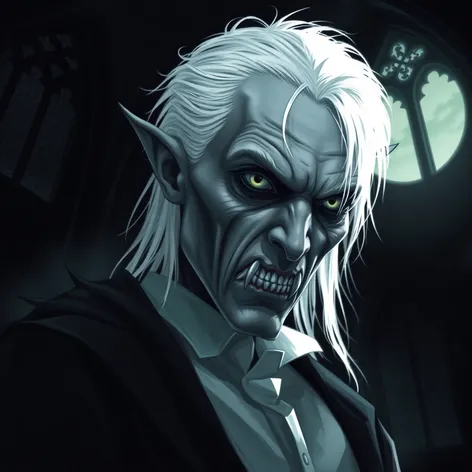 white hair vampire