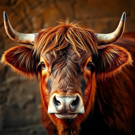 cow with horns