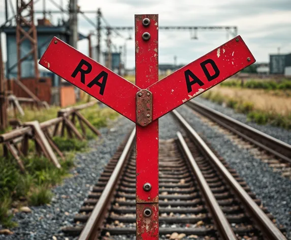 railroad crossing sign