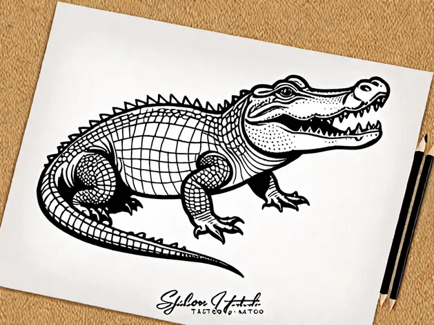 alligator tattoo