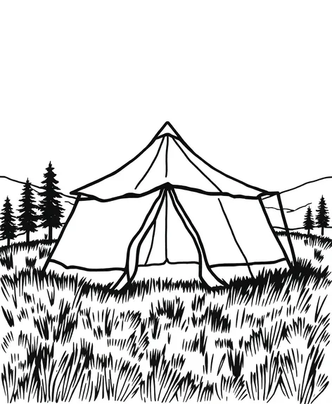 black and white tent