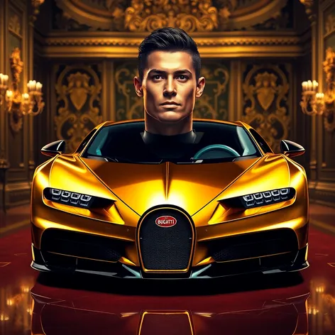 ronaldo bugatti gold