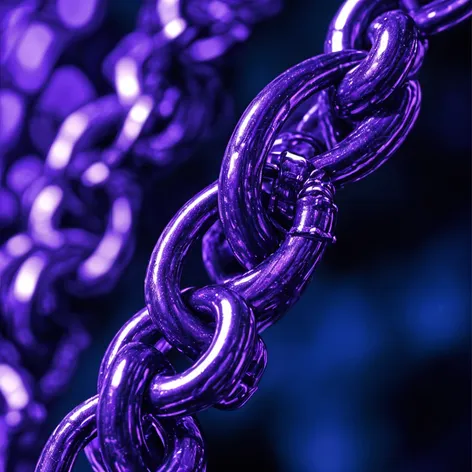 Purple colored chain