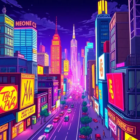 cartoon city wallpaper