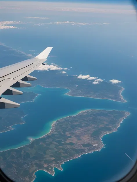 airplane window view