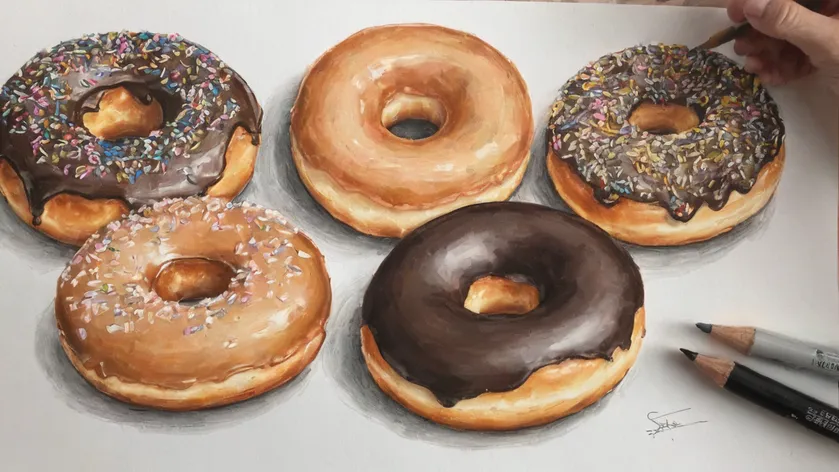 donut drawing