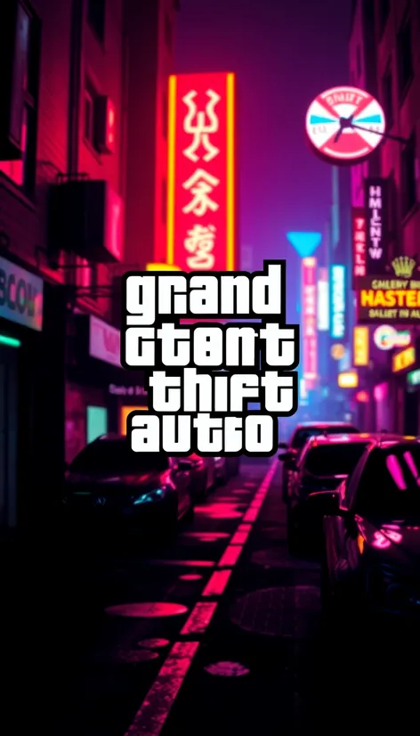 grand theft auto font