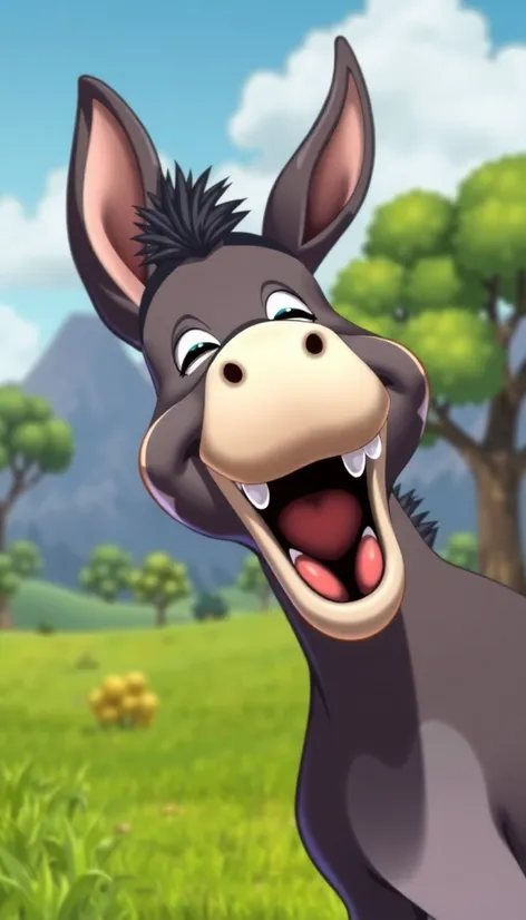 donkey laughing meme