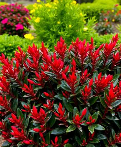 red tip photinia bushes