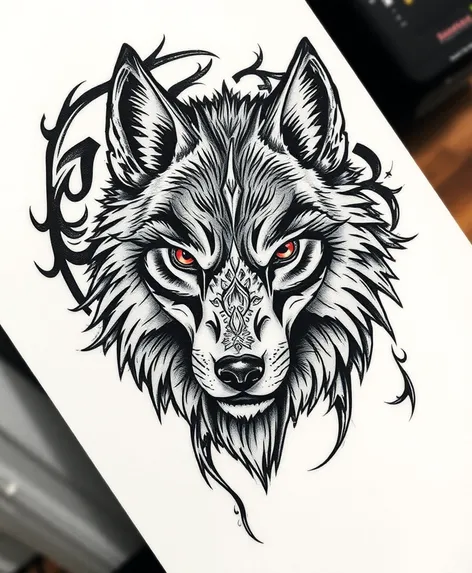 wolf tattoos for men