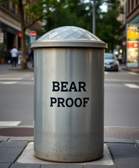 garbage bin bear proof