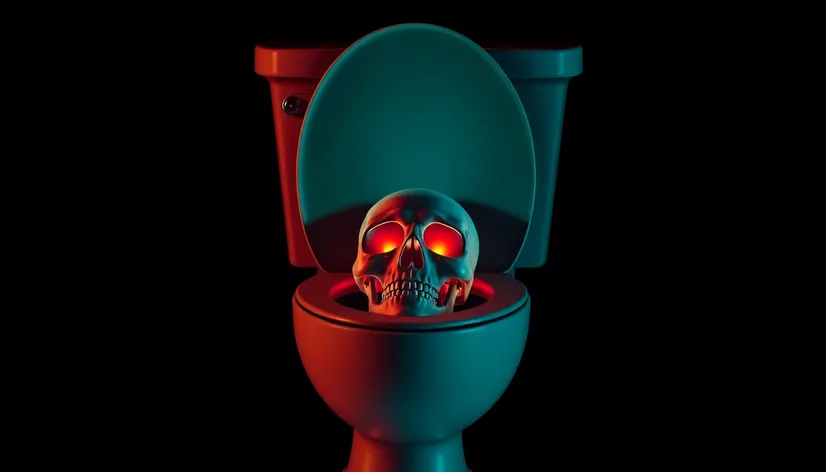 skull toilet