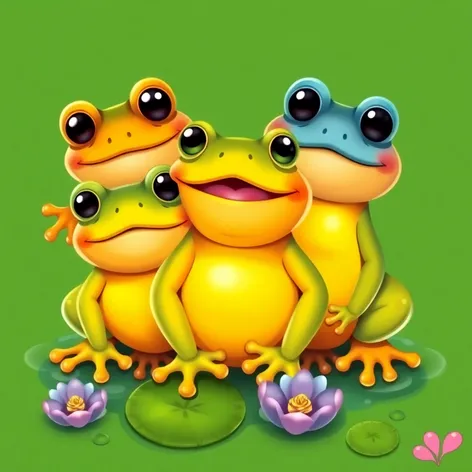 cute fat frogs