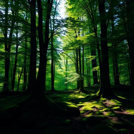 green forest background