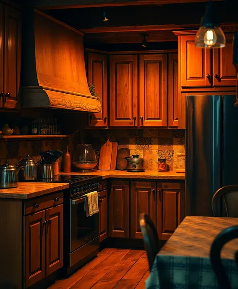 brown kitchen