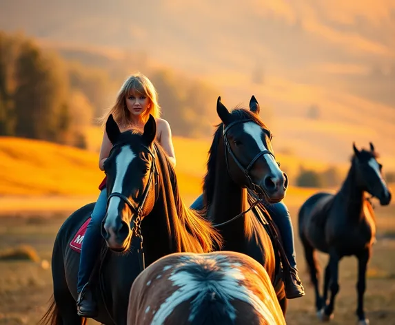 taylor swift riding horses