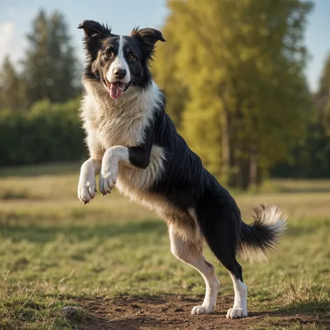 Male border collie standing