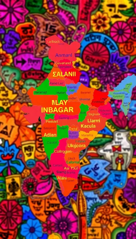 indian language map of