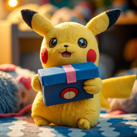 cute pkachu holding a