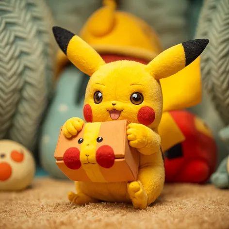 cute pkachu holding a