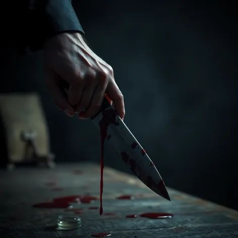 knife with blood