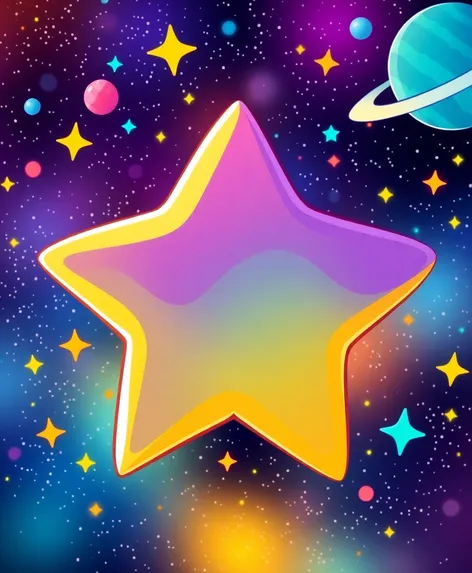 star cartoon background