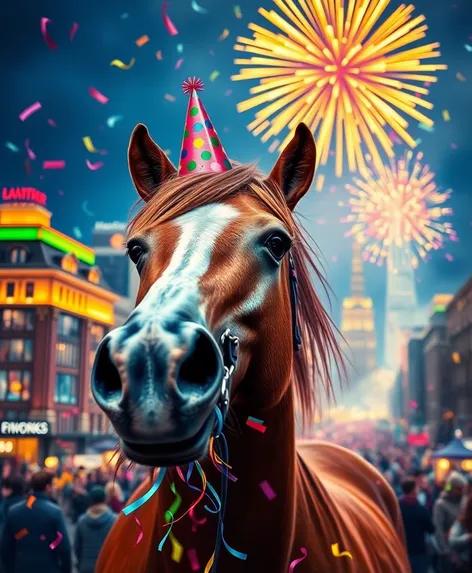 happy new year horse