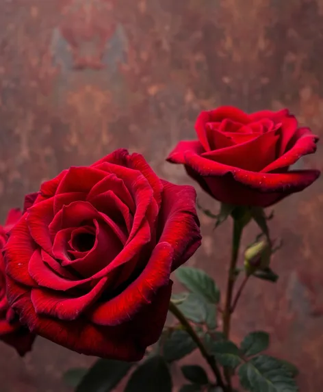 dark red roses