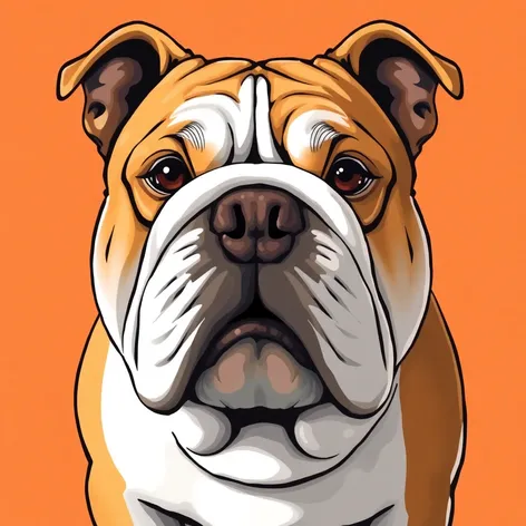 english bulldog drawing