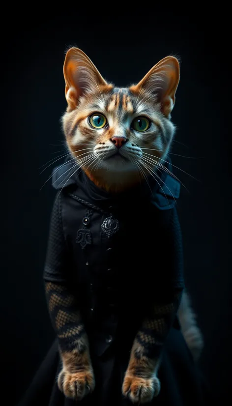 gothic cat clothing