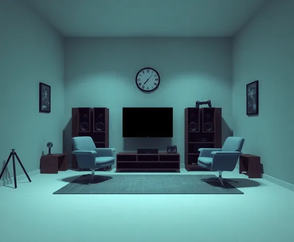 minimalist gamer room