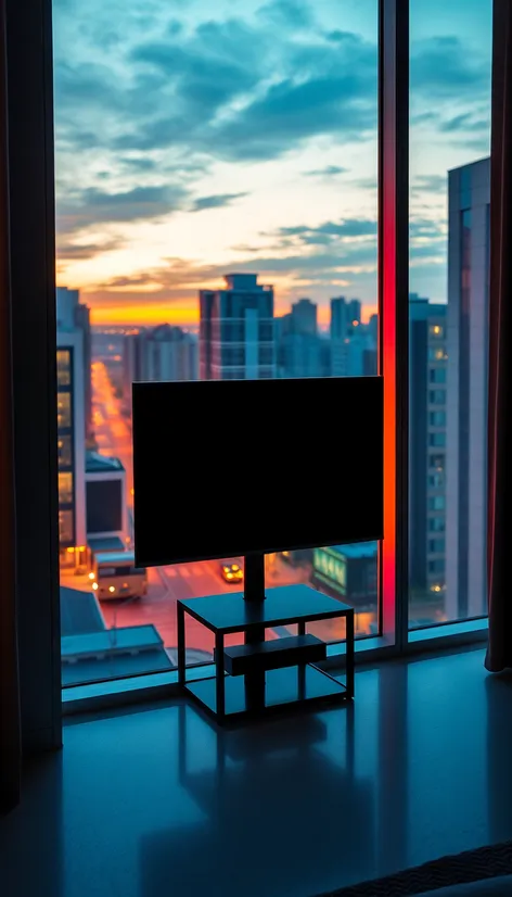 tv between windows