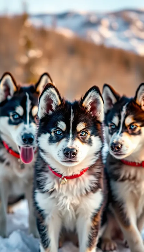 mini huskies