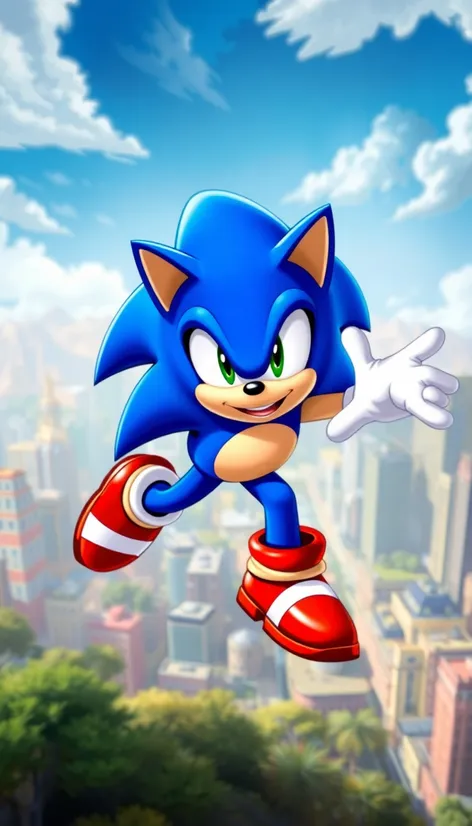 sonic the hedgehog holding