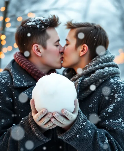 a snowball kiss