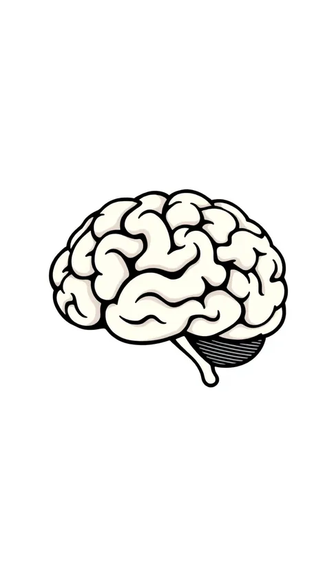 brain drawing easy