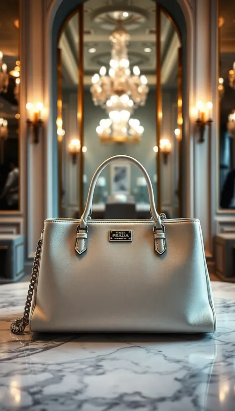 white prada bag